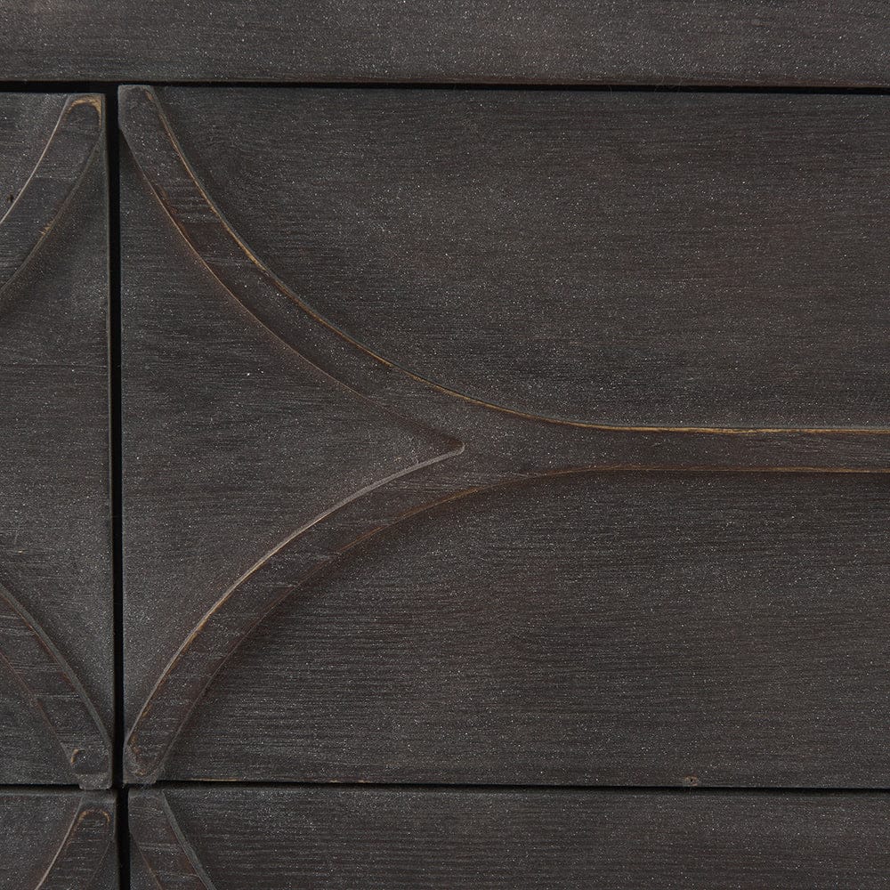 Mercana - Giselle II Dark Brown Fir Veneer 9 Drawer Sideboard - 69374_CLOSEOUT view 8