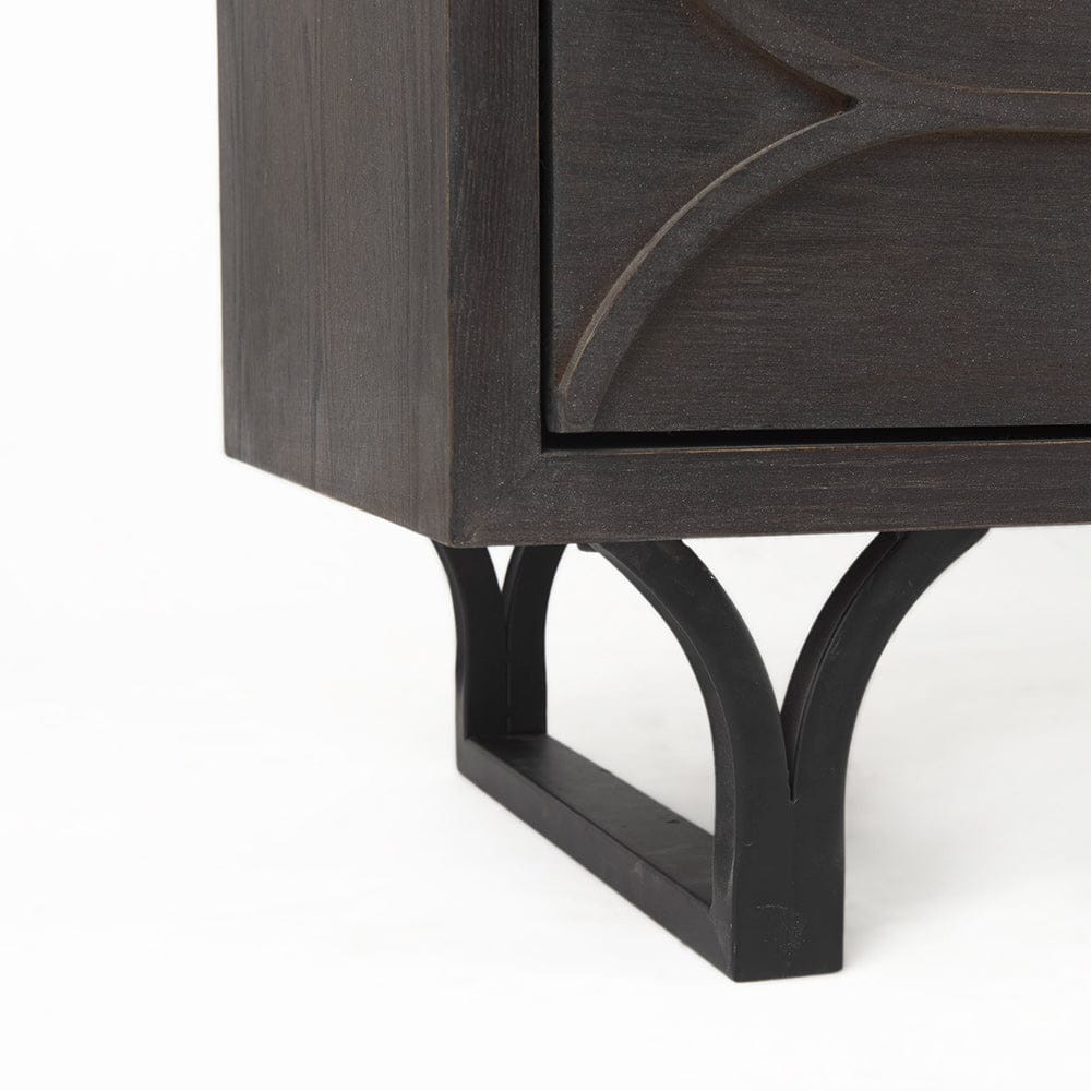 Mercana - Giselle II Dark Brown Fir Veneer 9 Drawer Sideboard - 69374_CLOSEOUT view 10