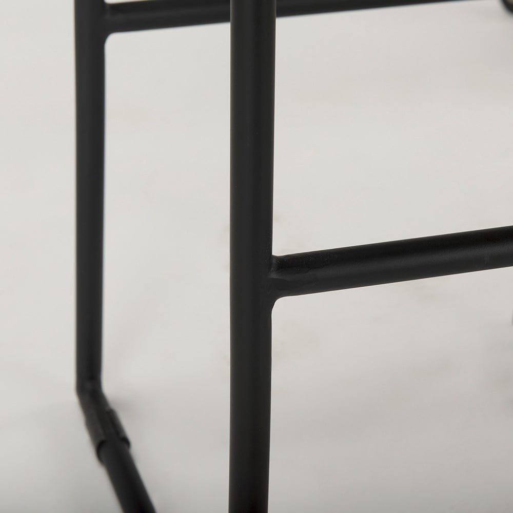 Mercana - Givens 14.0L x 15.8W x 31.8H Natural Wood W/Black Metal Frame Bar Stool - 69557 view 8