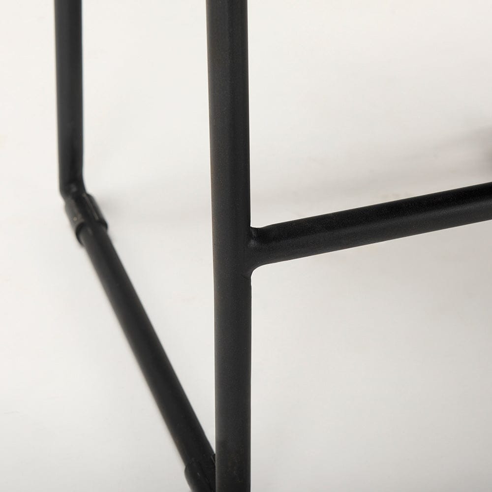 Mercana - Givens IV 24.25" Seat Height Black Wood Seat Black Frame Stool - 67992 view 10