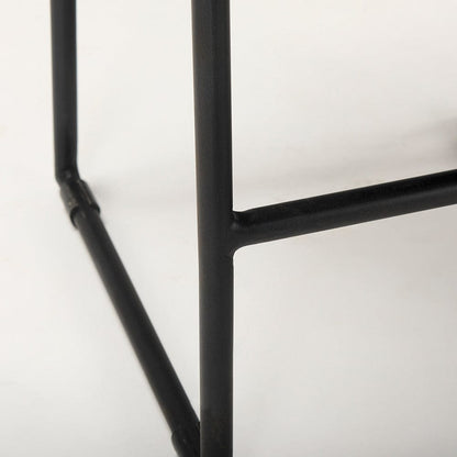 Mercana - Givens IV 24.25" Seat Height Black Wood Seat Black Frame Stool - 67992 view 10