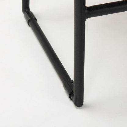 Mercana - Givens IV 24.25" Seat Height Black Wood Seat Black Frame Stool - 67992 view 11