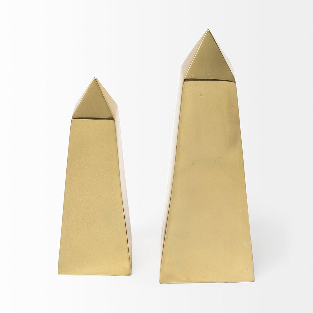 Mercana - Giza 4L x 4W Gold Elongated Pyramids (Set of 2) - 69160_CLOSEOUT view 2