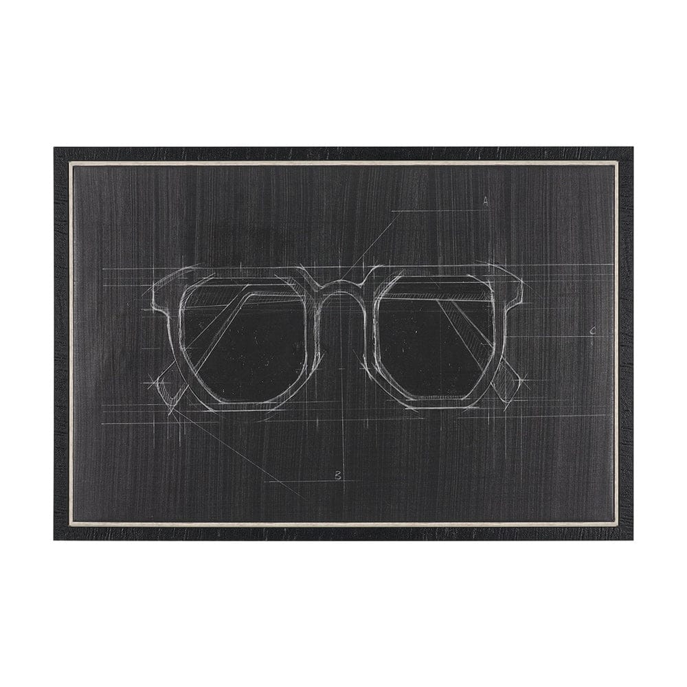 Mercana - Glasses I by Dayna Matthews a Hand Embellished Textured Framed Canvas - 102688-FS view 1