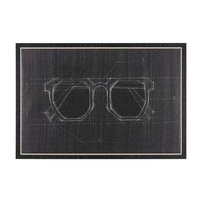 Mercana - Glasses I by Dayna Matthews a Hand Embellished Textured Framed Canvas - 102688-FS view 1