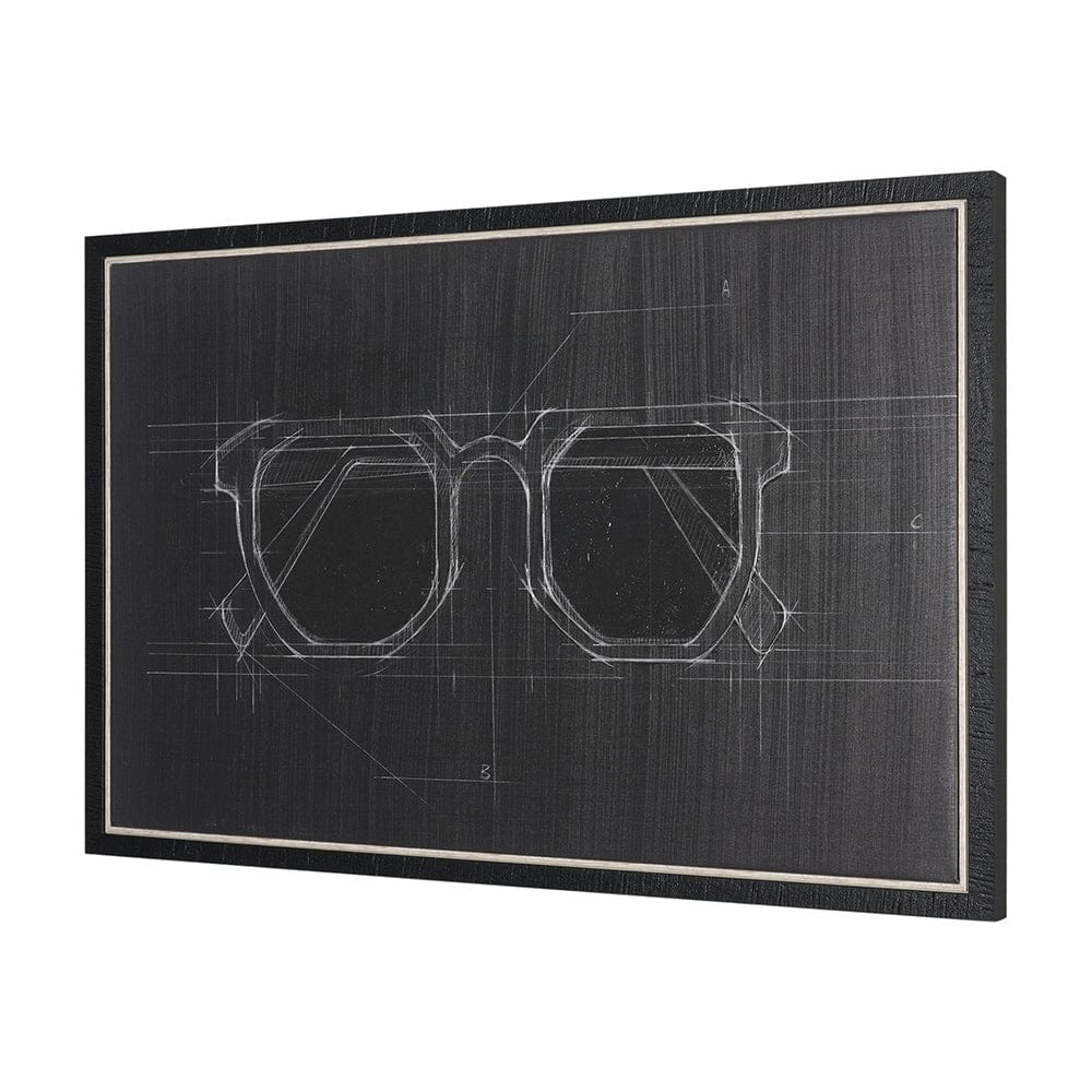 Mercana - Glasses I by Dayna Matthews a Hand Embellished Textured Framed Canvas - 102688-FS view 2
