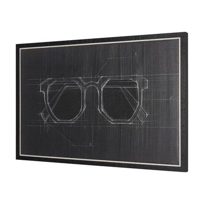 Mercana - Glasses I by Dayna Matthews a Hand Embellished Textured Framed Canvas - 102688-FS view 2