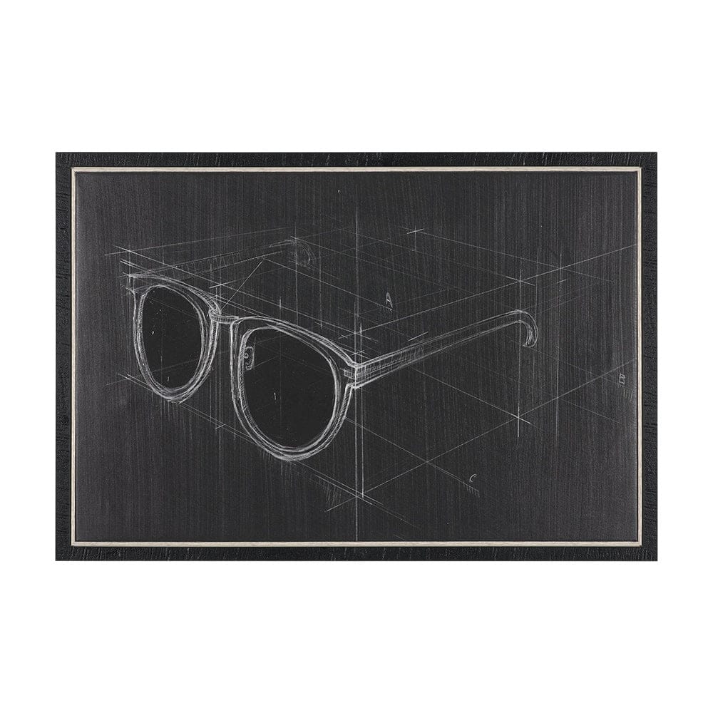 Mercana - Glasses II by Dayna Matthews a Hand Embellished Textured Framed Canvas - 102689-FS view 1