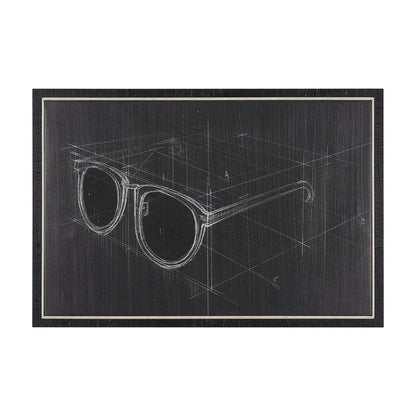 Mercana - Glasses II by Dayna Matthews a Hand Embellished Textured Framed Canvas - 102689-FS view 1