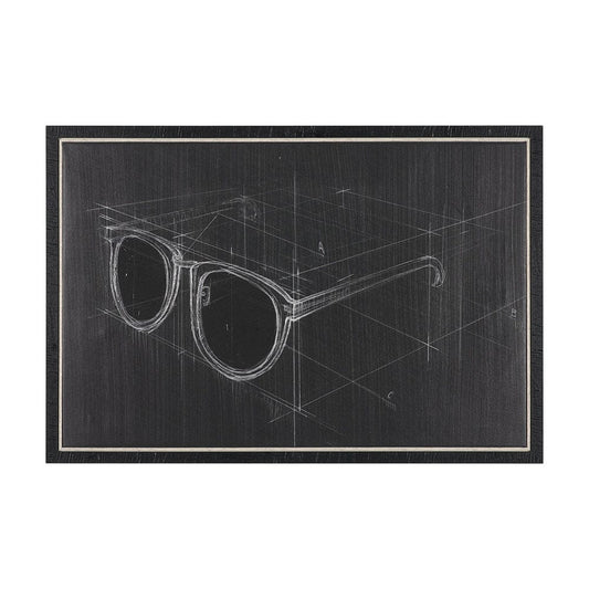 Mercana - Glasses II by Dayna Matthews a Hand Embellished Textured Framed Canvas - 102689-FS view 1