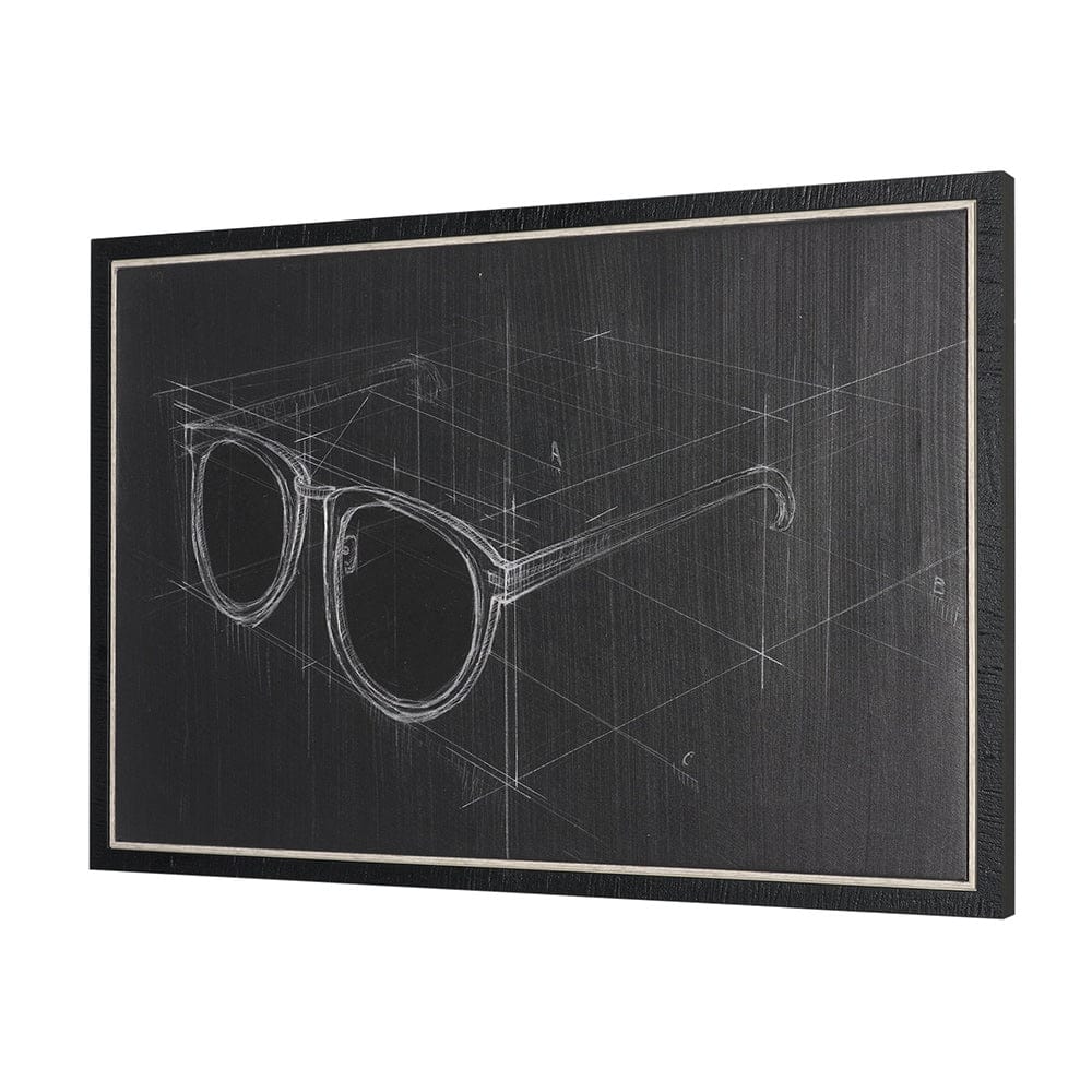 Mercana - Glasses II by Dayna Matthews a Hand Embellished Textured Framed Canvas - 102689-FS view 2