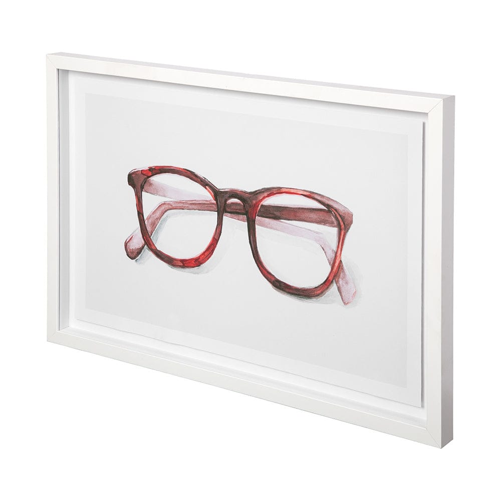 Mercana - Glasses Red by Mercana Studio a Framed Art Print Matted under Glass - 12455 view 1