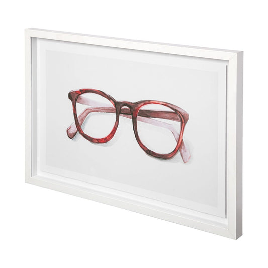 Mercana - Glasses Red by Mercana Studio a Framed Art Print Matted under Glass - 12455 view 1