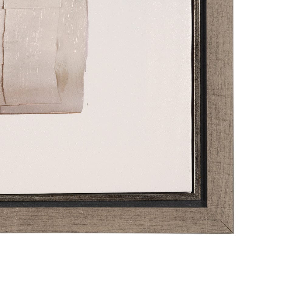 Mercana - Glazed Echoes White I by Cartissi a Hand Embellished Textured Framed Canvas - 102716-FS view 3