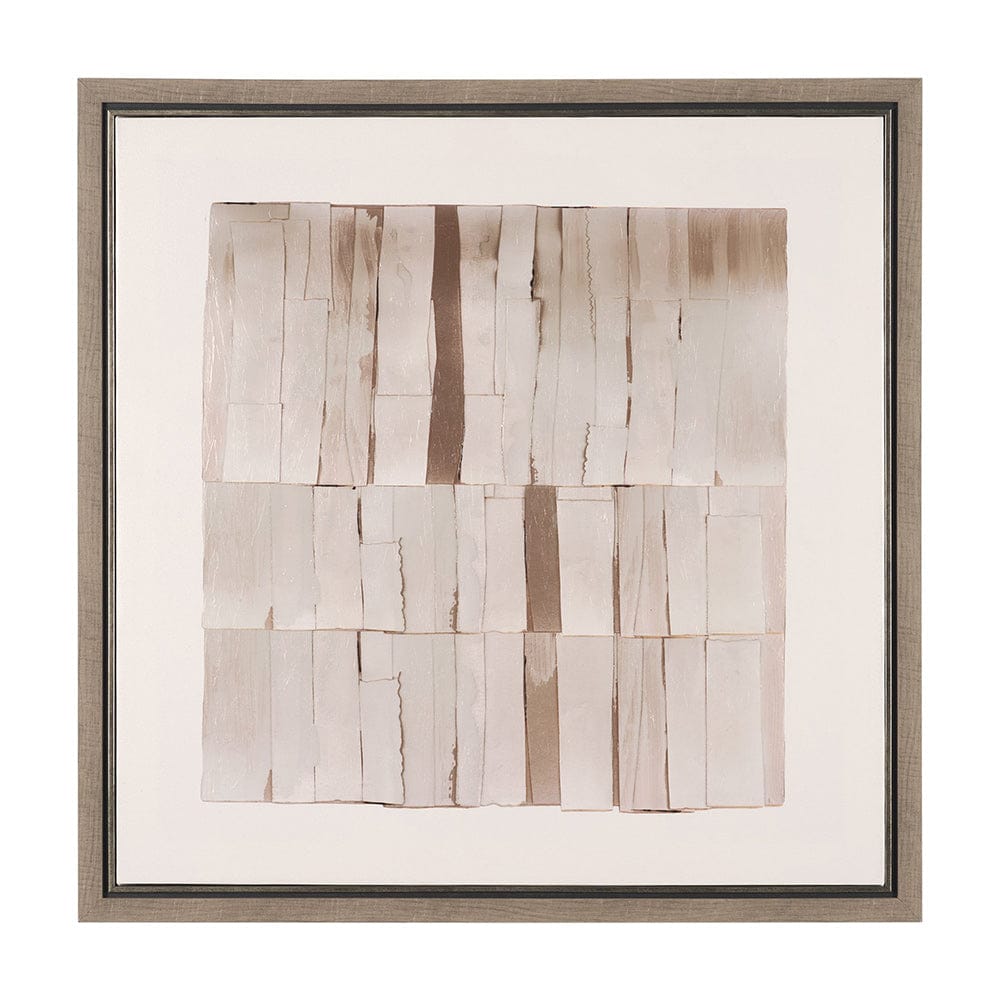 Mercana - Glazed Echoes White II by Cartissi a Hand Embellished Textured Framed Canvas - 102717-FS view 1