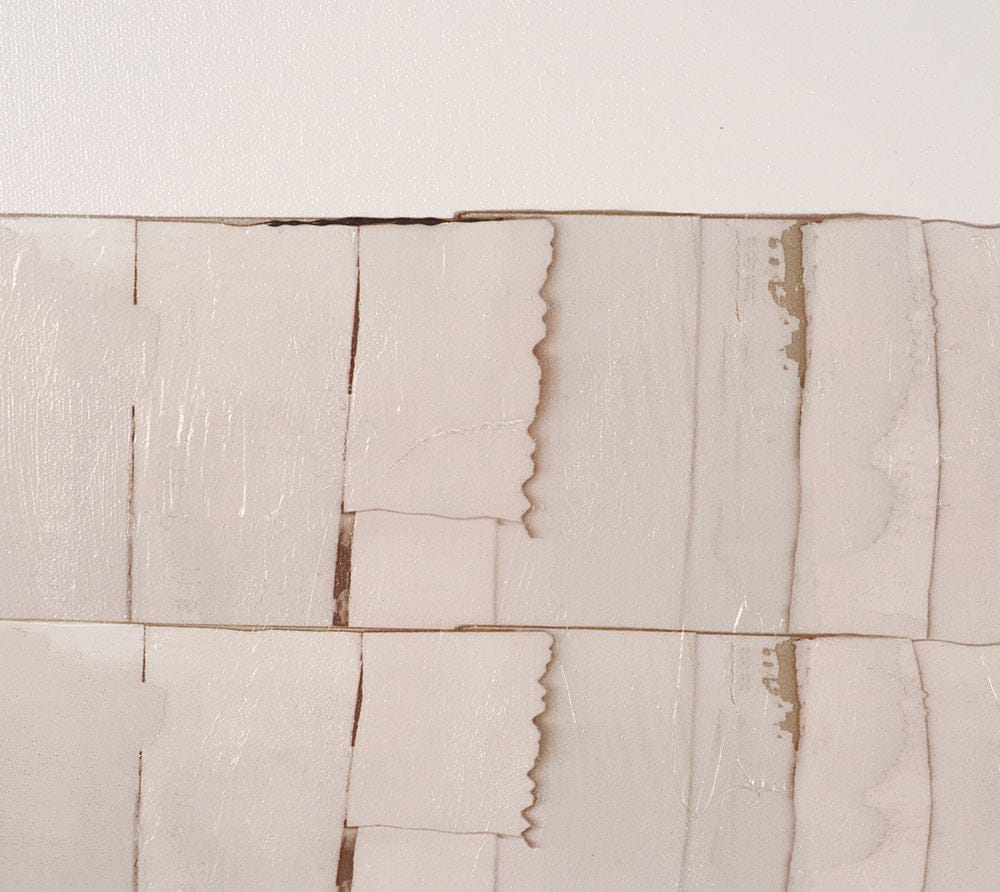 Mercana - Glazed Echoes White II by Cartissi a Hand Embellished Textured Framed Canvas - 102717-FS view 7