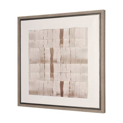 Mercana - Glazed Echoes White III by Cartissi a Hand Embellished Textured Framed Canvas - 102718-FS view 2