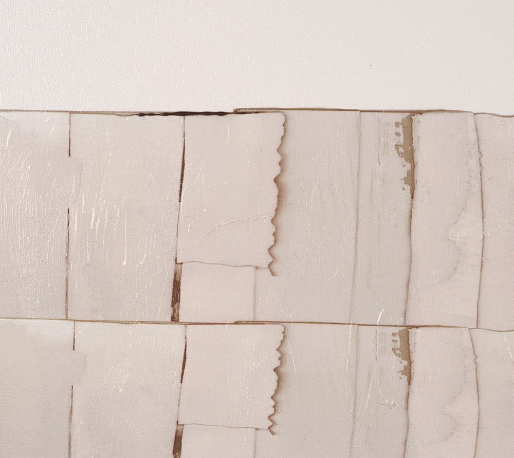 Mercana - Glazed Echoes White III by Cartissi a Hand Embellished Textured Framed Canvas - 102718-FS view 7