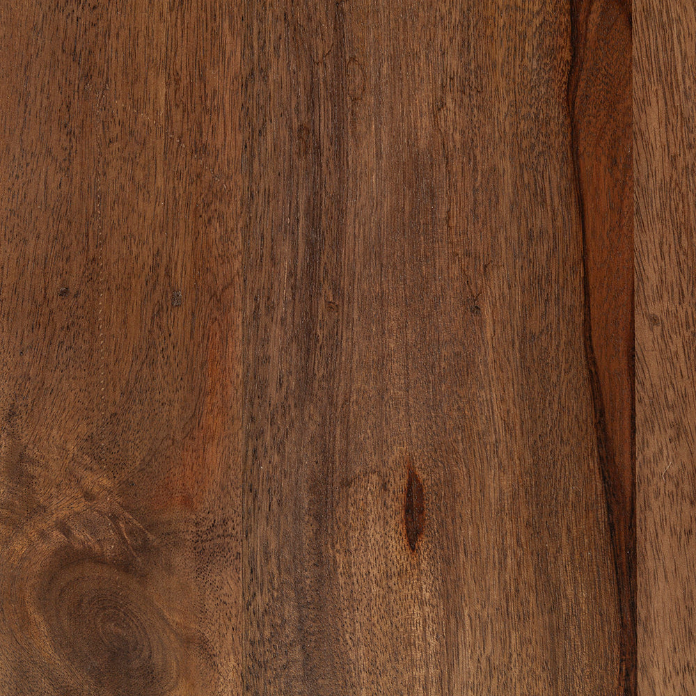 Mercana - Glenn VII 56L x 22W Dark Brown Wood w/ Black Iron Frame, 3 Drawer Office Desk - 69021 view 11