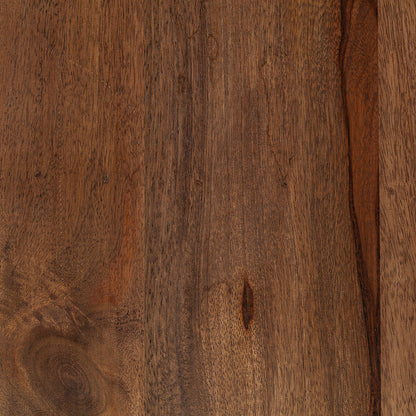 Mercana - Glenn VII 56L x 22W Dark Brown Wood w/ Black Iron Frame, 3 Drawer Office Desk - 69021 view 11