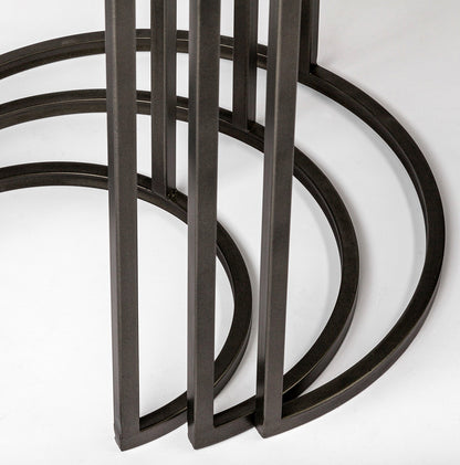 Mercana - Glover 20L x 20W Brown Wood Round Top W/Metal Nesting Accent Tables (Set of 3) - 68814 view 11