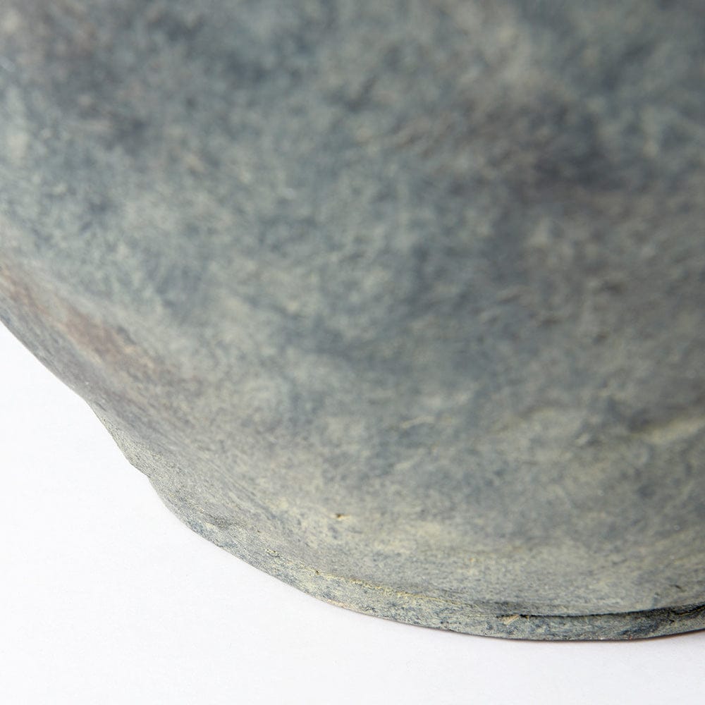Mercana - Gobi 20L x 23H Small Gray Ceramic Oval Vase - 69406 view 6