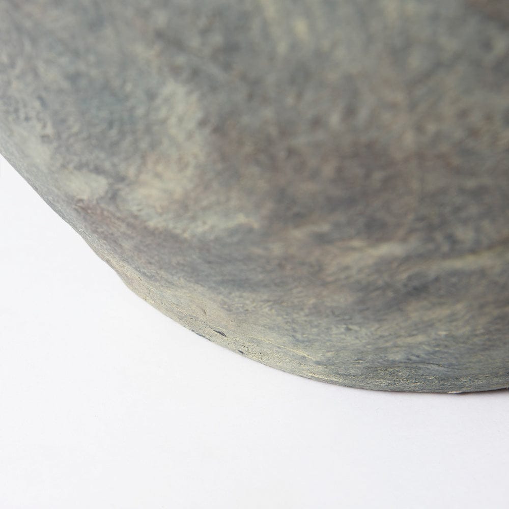 Mercana - Gobi 23L x 28H Large Gray Ceramic Oval Vase - 69407 view 4
