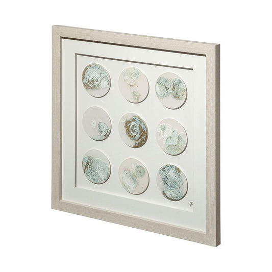 Mercana - Gold Circle by Studio M a handmade Original Framed Artwork under Glass - 12466 view 1