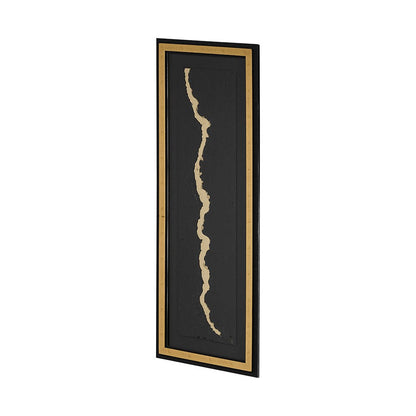 Mercana - Gold River by Barbara Fleming a Hand Embelished Textured Framed Art Print Matted under Glass - 12980 view 2