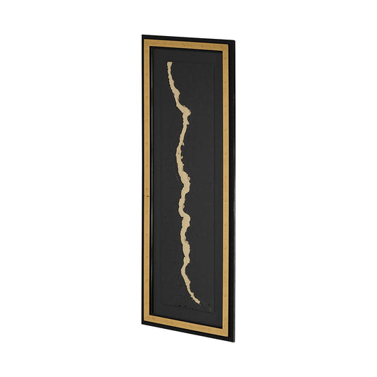 Mercana - Gold River by Barbara Fleming a Hand Embelished Textured Framed Art Print Matted under Glass - 12980 view 2