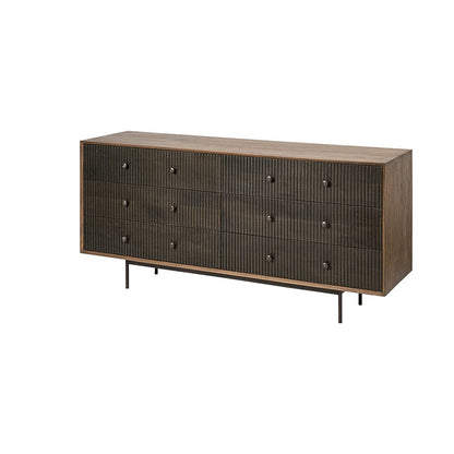 Mercana - Grace 70Wx18.5Lx31.25H Two-Tone Brown Solid Wood 6 Drawer Sideboard - 68846 view 1