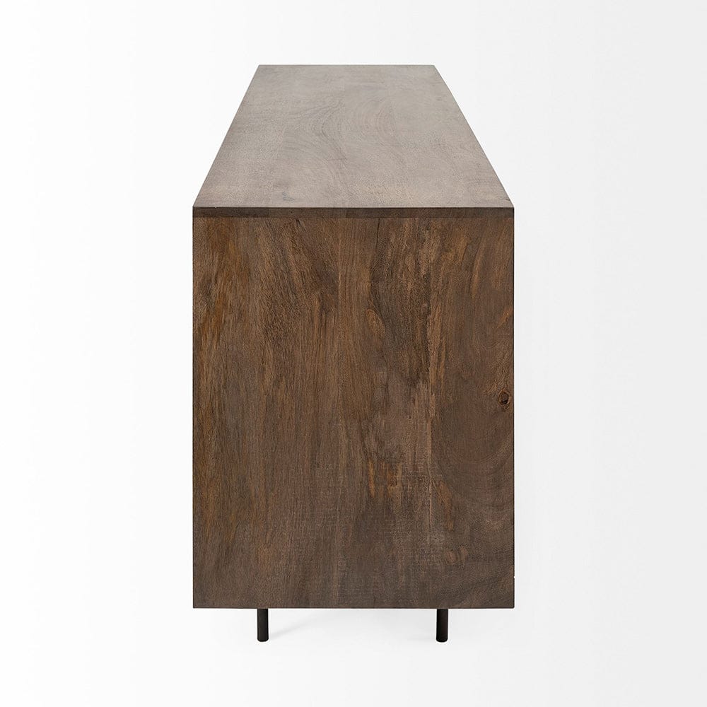 Mercana - Grace 70Wx18.5Lx31.25H Two-Tone Brown Solid Wood 6 Drawer Sideboard - 68846 view 5