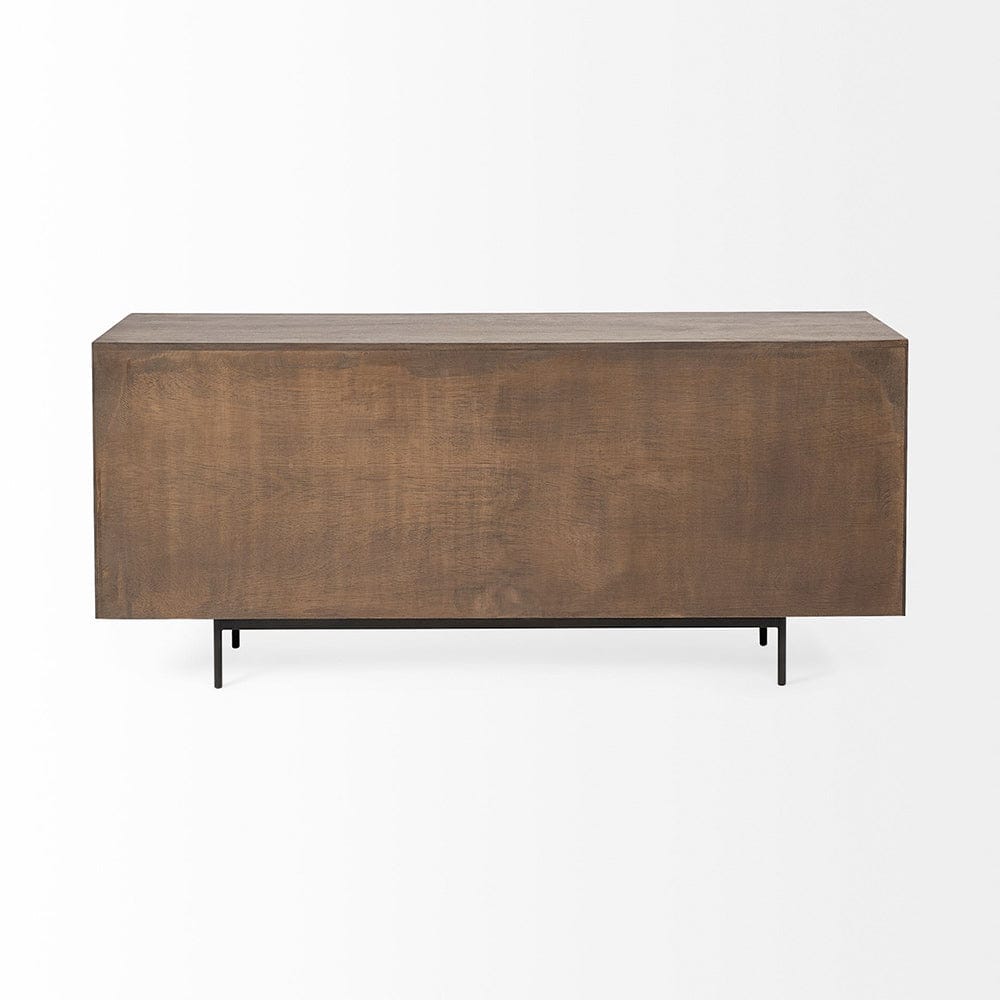 Mercana - Grace 70Wx18.5Lx31.25H Two-Tone Brown Solid Wood 6 Drawer Sideboard - 68846 view 6