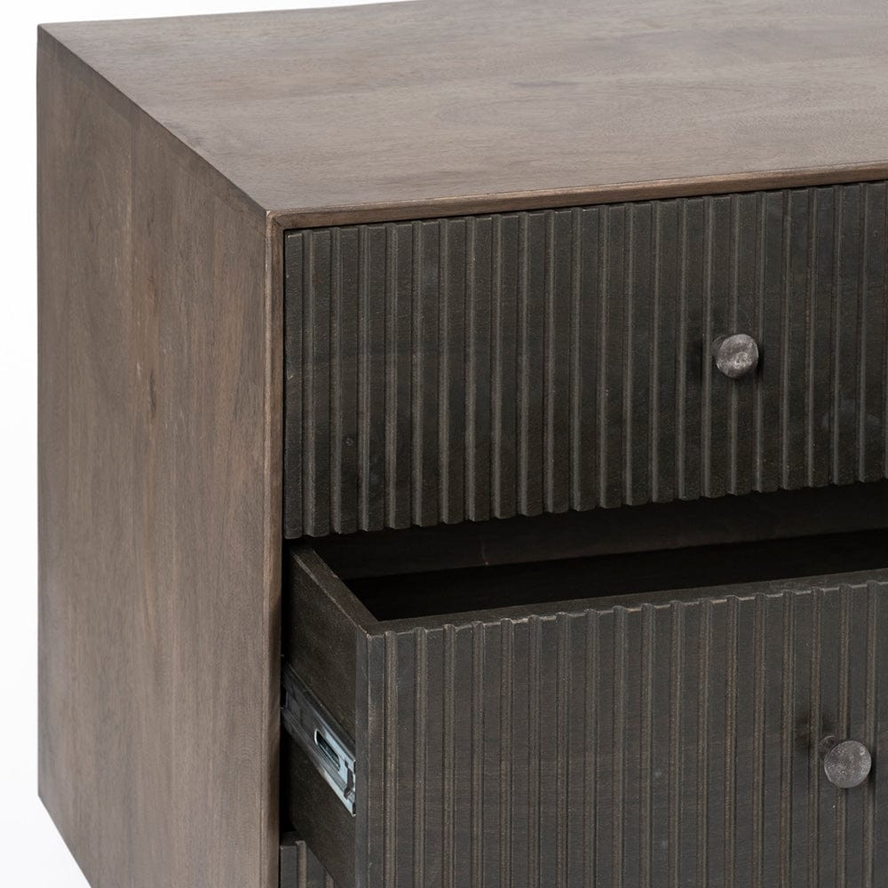 Mercana - Grace 70Wx18.5Lx31.25H Two-Tone Brown Solid Wood 6 Drawer Sideboard - 68846 view 7
