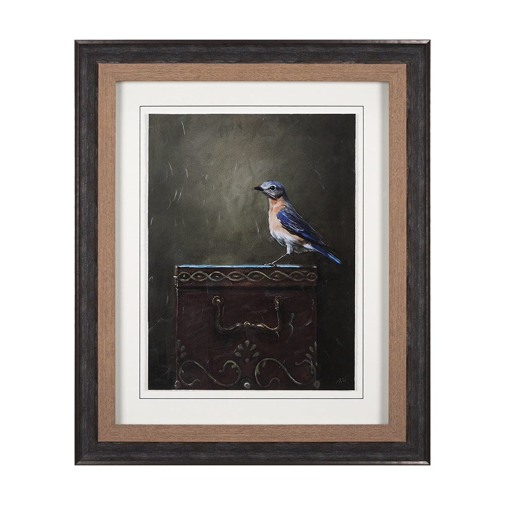 Mercana - Graceful Poise II Eastern Bluebird Framed Art Print - 14483 view 1