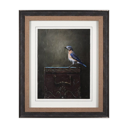 Mercana - Graceful Poise II Eastern Bluebird Framed Art Print - 14483 view 1