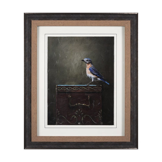 Mercana - Graceful Poise II Eastern Bluebird Framed Art Print - 14483 view 1
