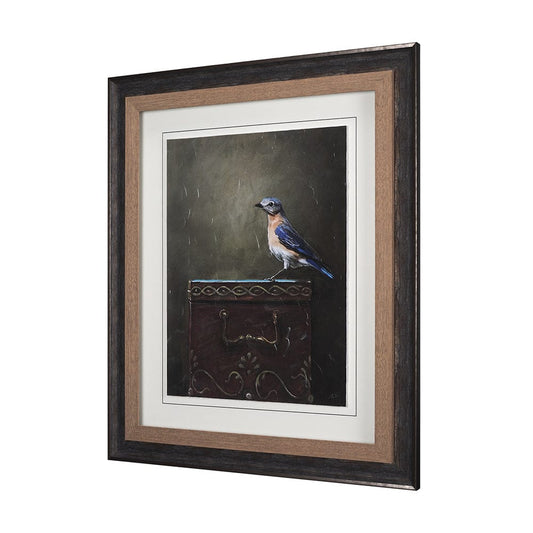 Mercana - Graceful Poise II Eastern Bluebird Framed Art Print - 14483 view 2