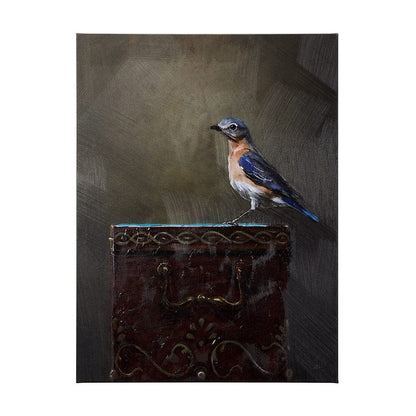 Mercana - Graceful Poise II Eastern Bluebird42 x 56 Canvas Art - 102345-L view 1
