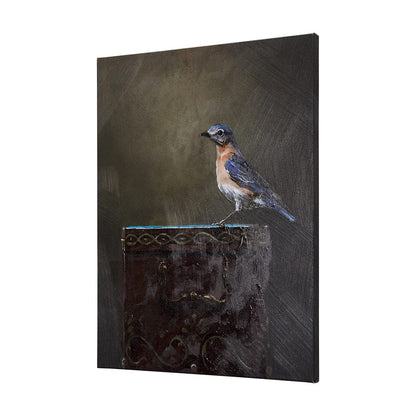 Mercana - Graceful Poise II Eastern Bluebird42 x 56 Canvas Art - 102345-L view 2
