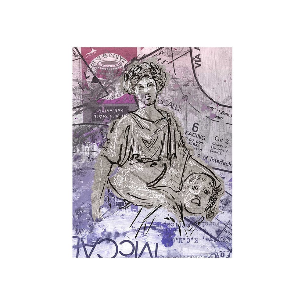 Mercana - Graffiti sculpture II by Mercana Studio a Hand Embellished Textured Canvas - 102378-S view 1