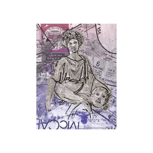 Mercana - Graffiti sculpture II by Mercana Studio a Hand Embellished Textured Canvas - 102378-S view 1