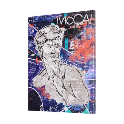 Mercana - Graffiti sculpture III by Mercana Studio a Hand Embellished Textured Canvas - 102379-L view 2