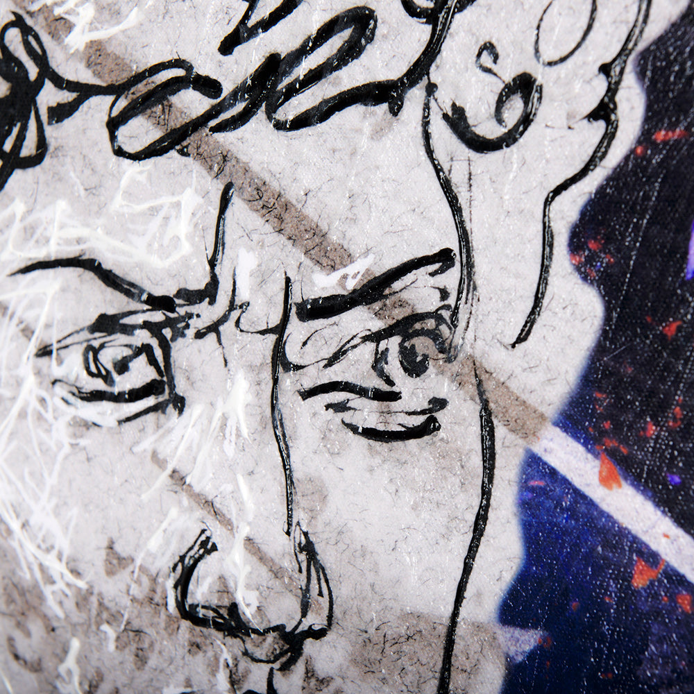 Mercana - Graffiti sculpture III by Mercana Studio a Hand Embellished Textured Canvas - 102379-L view 6