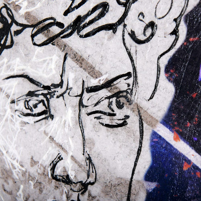 Mercana - Graffiti sculpture III by Mercana Studio a Hand Embellished Textured Canvas - 102379-S view 6