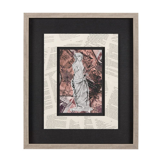 Mercana - Graffiti Sculpture V by Mercana Studio Hand Embellished Textured Framed Art Print Matted under Glass - 14518 view 1