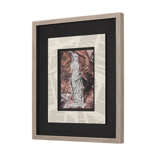 Mercana - Graffiti Sculpture V by Mercana Studio Hand Embellished Textured Framed Art Print Matted under Glass - 14518 view 2