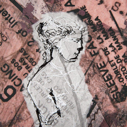 Mercana - Graffiti Sculpture V by Mercana Studio Hand Embellished Textured Framed Art Print Matted under Glass - 14518 view 7