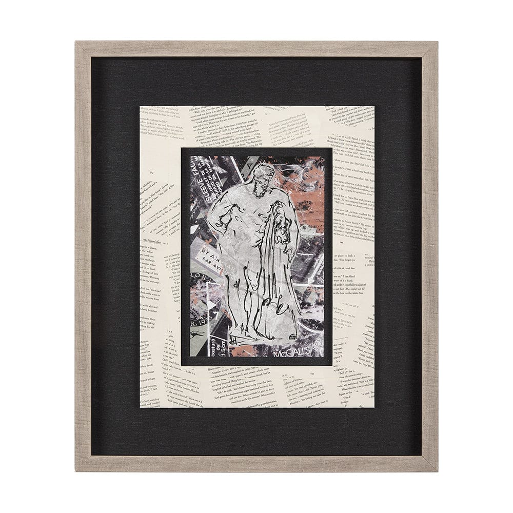 Mercana - Graffiti sculpture VI by Mercana Studio Hand Embellished Textured Framed Art Print Matted under Glas - 14519 view 1