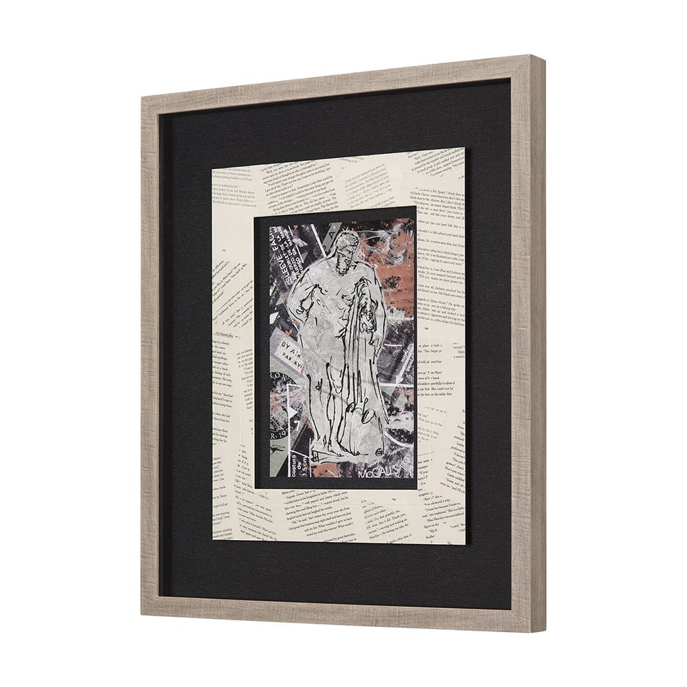 Mercana - Graffiti sculpture VI by Mercana Studio Hand Embellished Textured Framed Art Print Matted under Glas - 14519 view 2